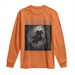 Headless Horseman Long Sleeve Shirt Vintage Gothic Scary Costume Halloween October Festive TS10 Orange Print Your Wear