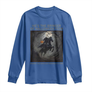 Headless Horseman Long Sleeve Shirt Vintage Gothic Scary Costume Halloween October Festive TS10 Royal Blue Print Your Wear