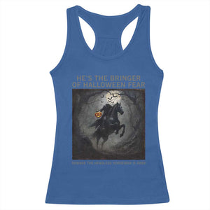 Headless Horseman Racerback Tank Top Vintage Gothic Scary Costume Halloween October Festive TS10 Royal Blue Print Your Wear