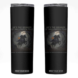 Headless Horseman Skinny Tumbler Vintage Gothic Scary Costume Halloween October Festive TS10 Black Print Your Wear