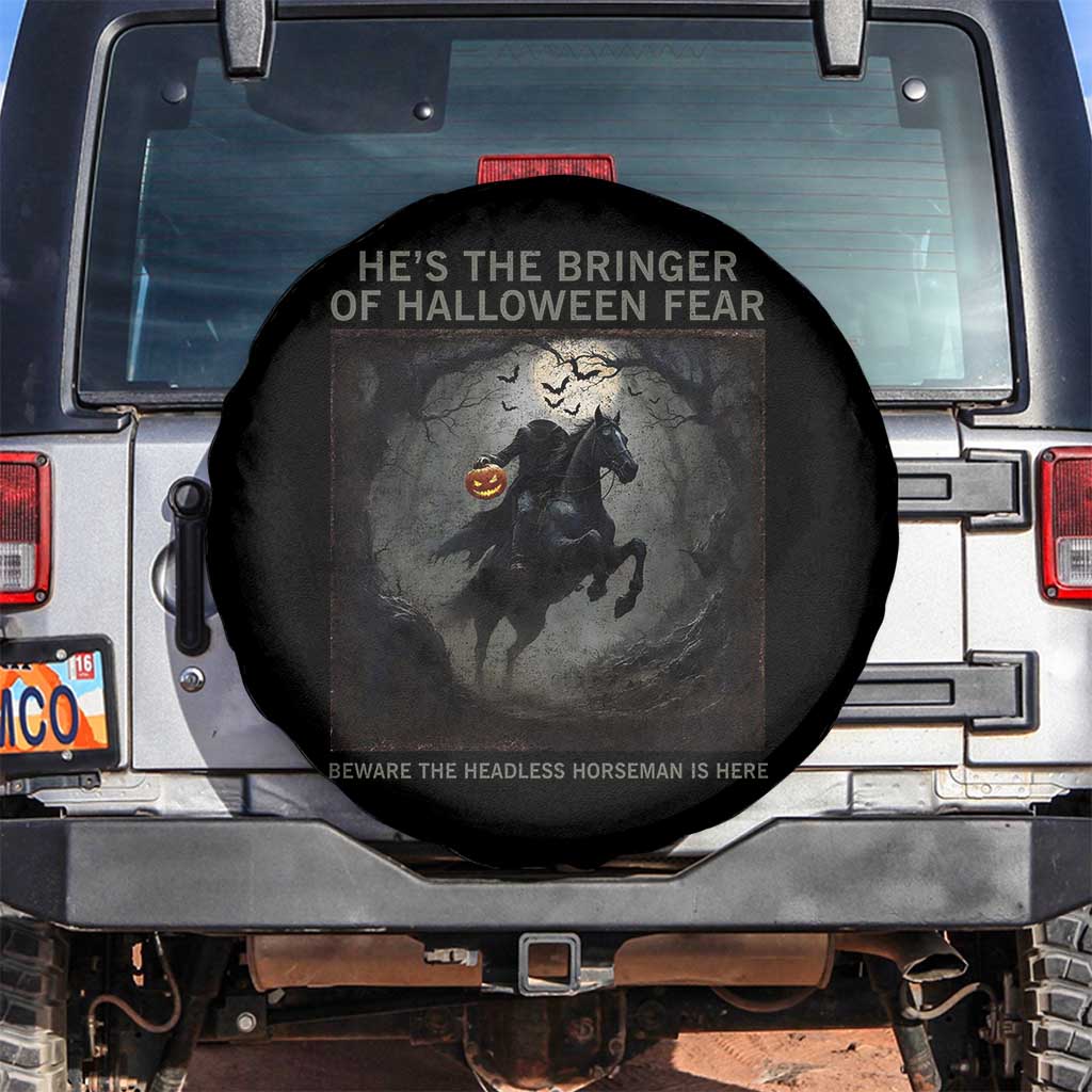 Headless Horseman Spare Tire Cover Vintage Gothic Scary Costume Halloween October Festive TS10 No hole Black Print Your Wear