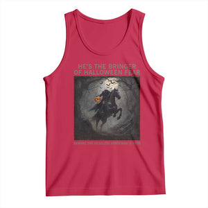 Headless Horseman Tank Top Vintage Gothic Scary Costume Halloween October Festive TS10 Red Print Your Wear