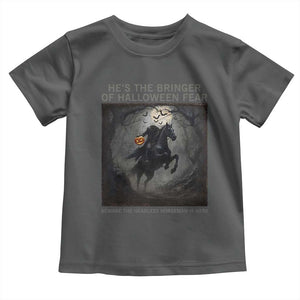 Headless Horseman Toddler T Shirt Vintage Gothic Scary Costume Halloween October Festive TS10 Dark Heather Print Your Wear