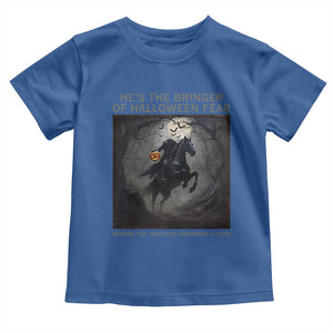 Headless Horseman Toddler T Shirt Vintage Gothic Scary Costume Halloween October Festive TS10 Royal Blue Print Your Wear