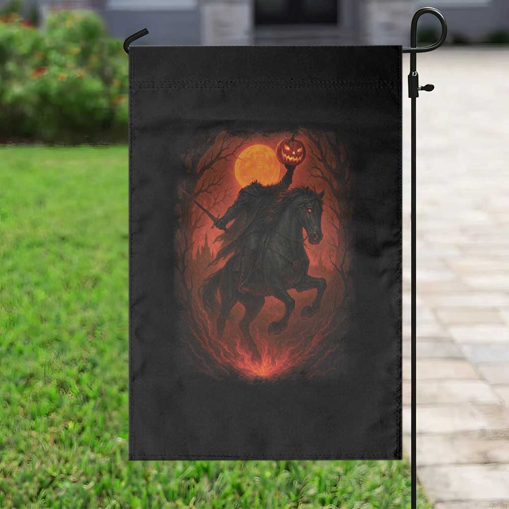 Scary Pumpkin Headless Horseman Halloween Garden Flag TS10 Print Your Wear