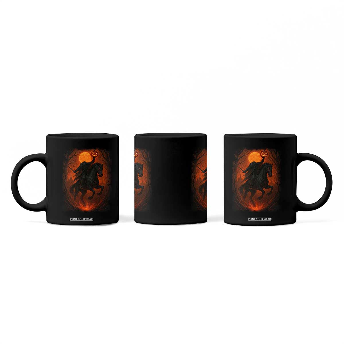 Scary Pumpkin Headless Horseman Halloween Coffee Mug TS10 Print Your Wear