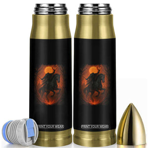 Scary Pumpkin Headless Horseman Halloween Bullet Tumbler TS10 Black Print Your Wear