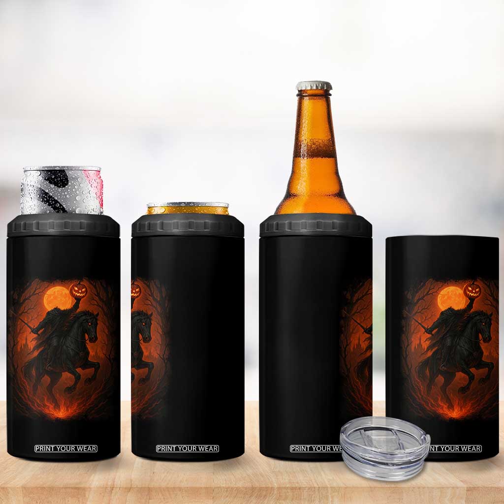 Scary Pumpkin Headless Horseman Halloween 4 in 1 Can Cooler Tumbler TS10 Print Your Wear