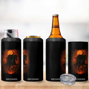 Scary Pumpkin Headless Horseman Halloween 4 in 1 Can Cooler Tumbler TS10 Print Your Wear