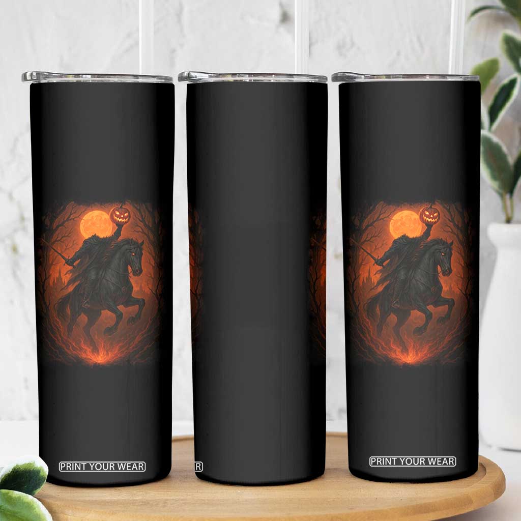 Scary Pumpkin Headless Horseman Halloween Skinny Tumbler TS10 Print Your Wear