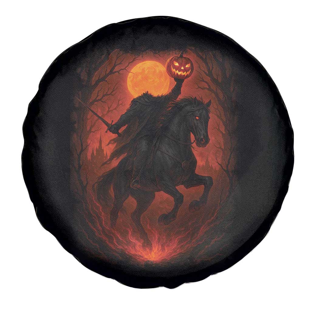 Scary Pumpkin Headless Horseman Halloween Spare Tire Cover TS10 Print Your Wear