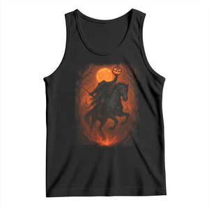 Scary Pumpkin Headless Horseman Halloween Tank Top TS10 Black Print Your Wear