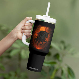 Scary Pumpkin Headless Horseman Halloween Tumbler With Handle TS10 Print Your Wear
