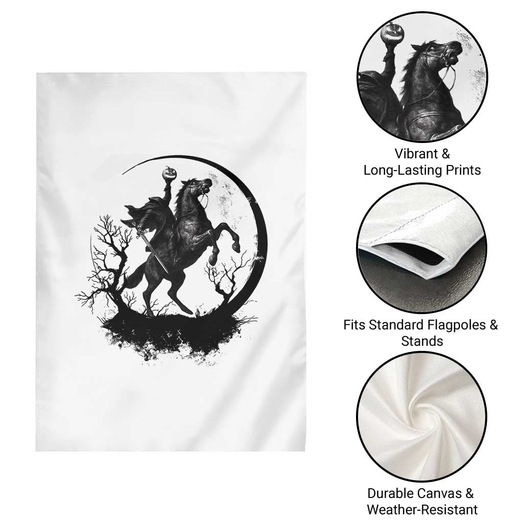 Headless Horseman Garden Flag Retro Gothic Scary Pumpkin Moon Halloween Costume TS10 Print Your Wear
