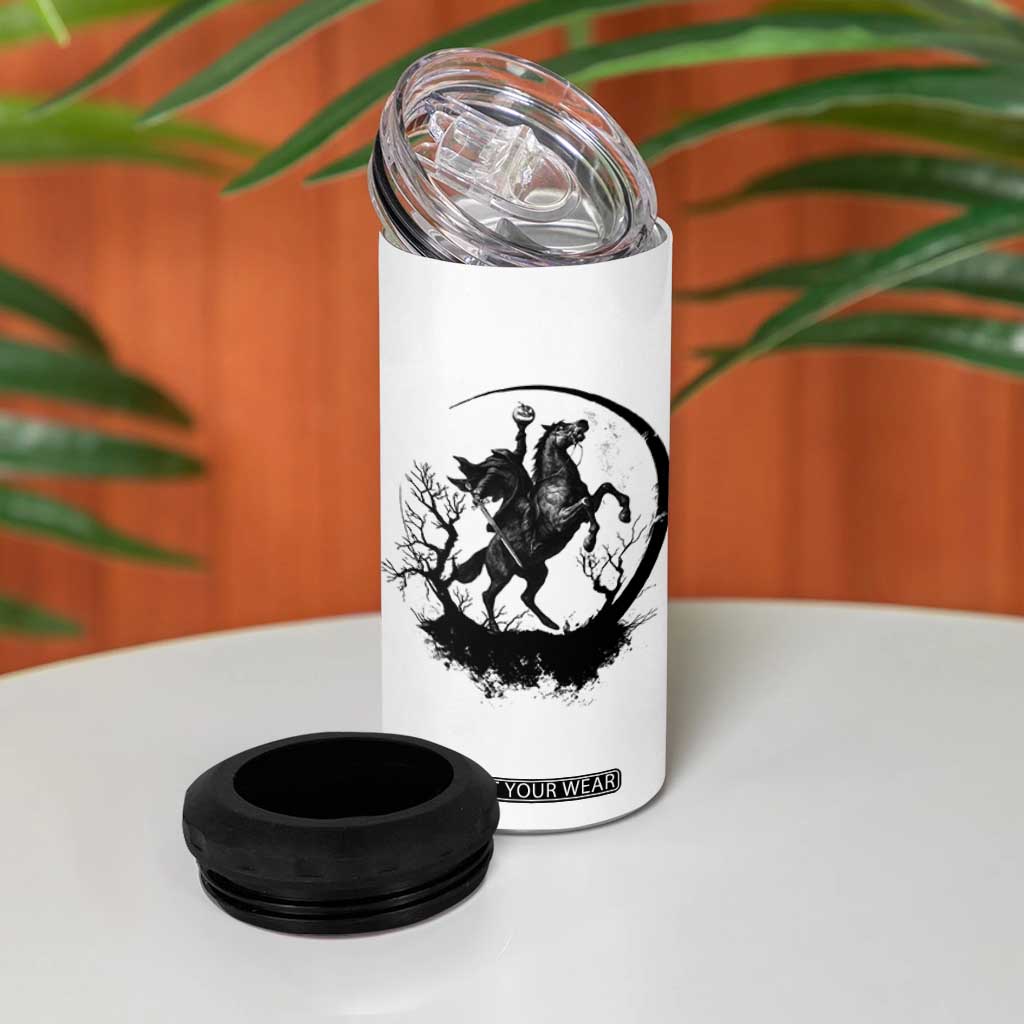 Headless Horseman 4 in 1 Can Cooler Tumbler Retro Gothic Scary Pumpkin Moon Halloween Costume TS10 Print Your Wear