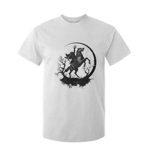 Headless Horseman T Shirt For Kid Retro Gothic Scary Pumpkin Moon Halloween Costume TS10 White Print Your Wear