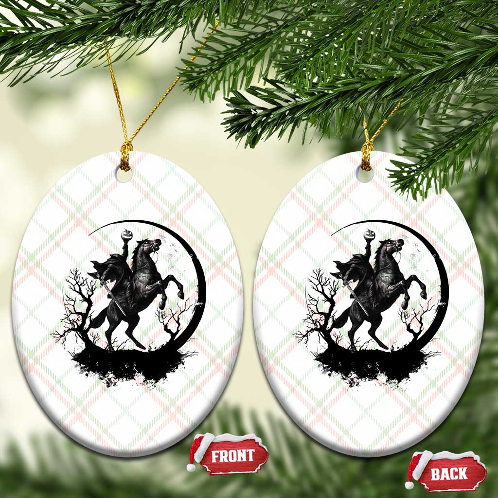 Headless Horseman Ceramic Ornament Retro Gothic Scary Pumpkin Moon Halloween Costume TS10 Print Your Wear