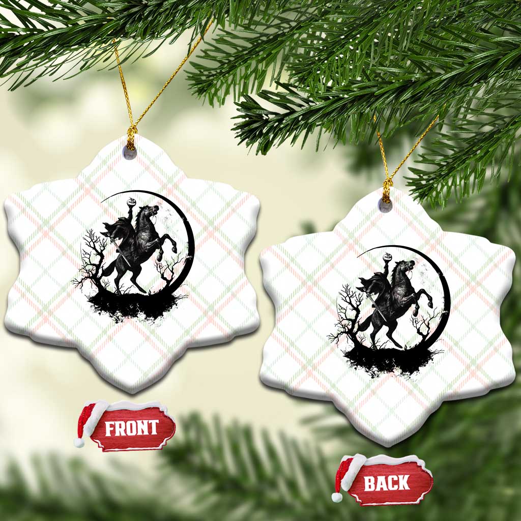 Headless Horseman Ceramic Ornament Retro Gothic Scary Pumpkin Moon Halloween Costume TS10 Print Your Wear