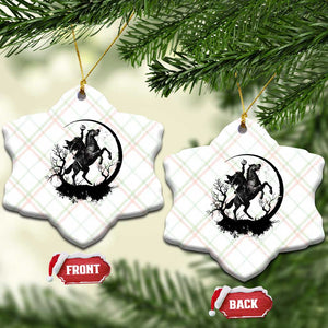 Headless Horseman Ceramic Ornament Retro Gothic Scary Pumpkin Moon Halloween Costume TS10 Print Your Wear