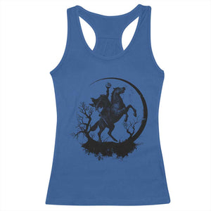 Headless Horseman Racerback Tank Top Retro Gothic Scary Pumpkin Moon Halloween Costume TS10 Royal Blue Print Your Wear