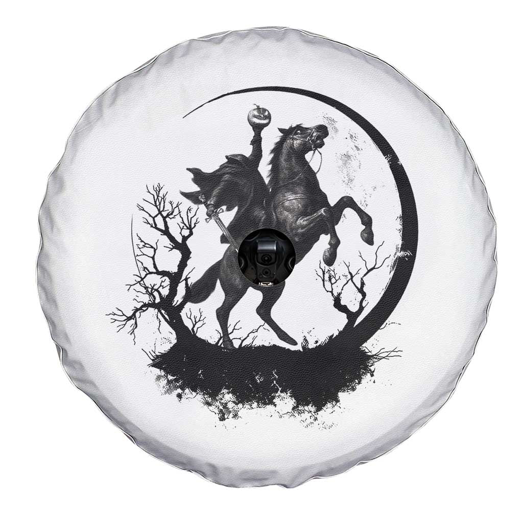 Headless Horseman Spare Tire Cover Retro Gothic Scary Pumpkin Moon Halloween Costume TS10 Print Your Wear