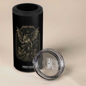 Jersey Devil 4 in 1 Can Cooler Tumbler Vintage Weird Creepy Creature Leeds Devil TS10 Print Your Wear