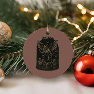 Jersey Devil Ceramic Ornament Vintage Weird Creepy Creature Leeds Devil TS10 1pc Mocha Print Your Wear