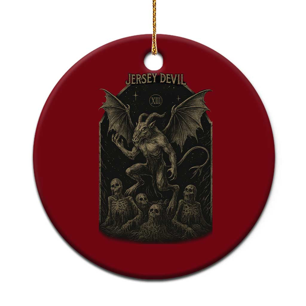 Jersey Devil Ceramic Ornament Vintage Weird Creepy Creature Leeds Devil TS10 1pc Red Print Your Wear