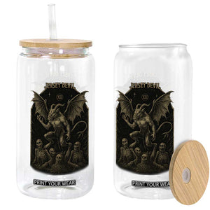 Jersey Devil Glass Can Vintage Weird Creepy Creature Leeds Devil TS10 Print Your Wear