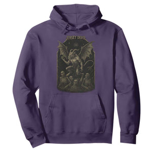 Jersey Devil Hoodie Vintage Weird Creepy Creature Leeds Devil TS10 Purple Print Your Wear