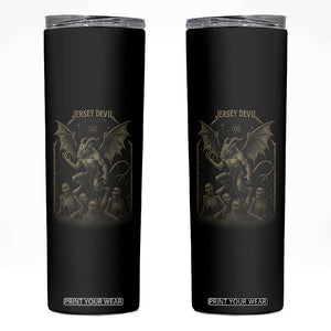 Jersey Devil Skinny Tumbler Vintage Weird Creepy Creature Leeds Devil TS10 Black Print Your Wear