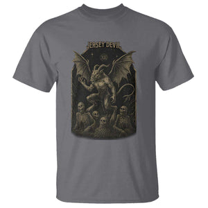 Jersey Devil T Shirt Vintage Weird Creepy Creature Leeds Devil TS10 Charcoal Print Your Wear