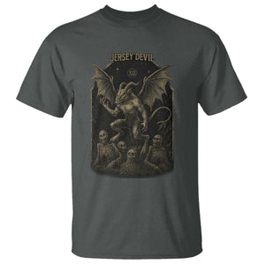 Jersey Devil T Shirt Vintage Weird Creepy Creature Leeds Devil TS10 Dark Heather Print Your Wear
