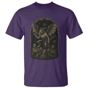 Jersey Devil T Shirt Vintage Weird Creepy Creature Leeds Devil TS10 Purple Print Your Wear