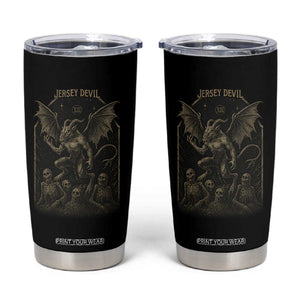 Jersey Devil Tumbler Cup Vintage Weird Creepy Creature Leeds Devil TS10 Black Print Your Wear