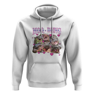 Funny Moo-Deng Baby Pygmy Hippo Hoodie Cute Zoo For Family TS10 White Print Your Wear