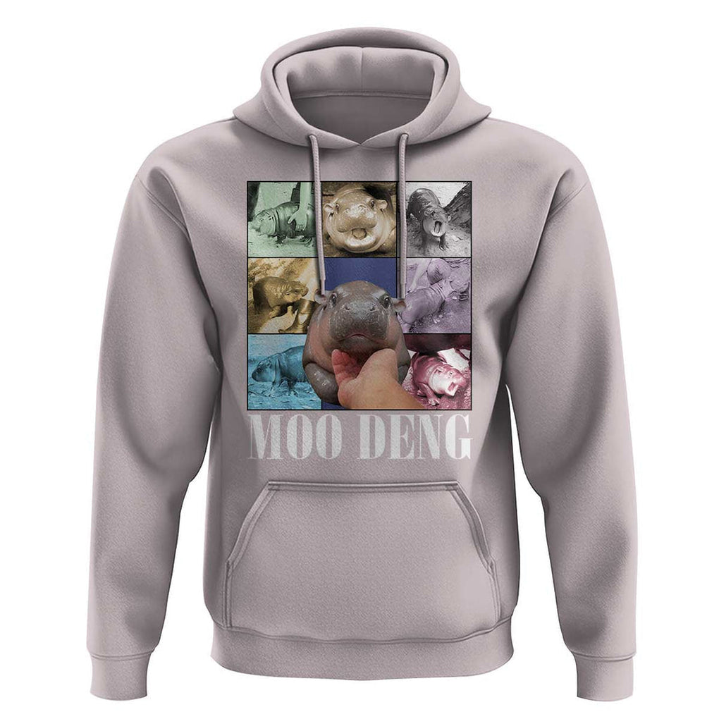 Funny Moo-Deng Baby Pygmy Hippo Cute Zoo For Family Hoodie Gifts For Girls Women TS10 Ice Gray Print Your Wear