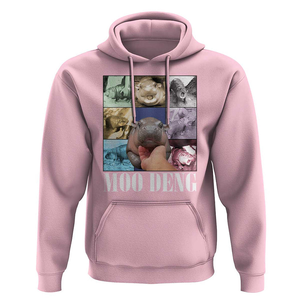 Funny Moo-Deng Baby Pygmy Hippo Cute Zoo For Family Hoodie Gifts For Girls Women TS10 Light Pink Print Your Wear