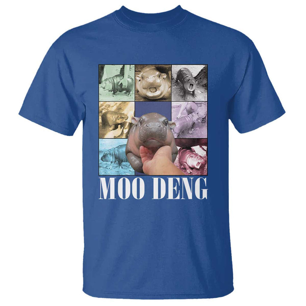 Funny Moo-Deng Baby Pygmy Hippo Cute Zoo For Family T Shirt Gifts For Girls Women TS10 Royal Blue Print Your Wear