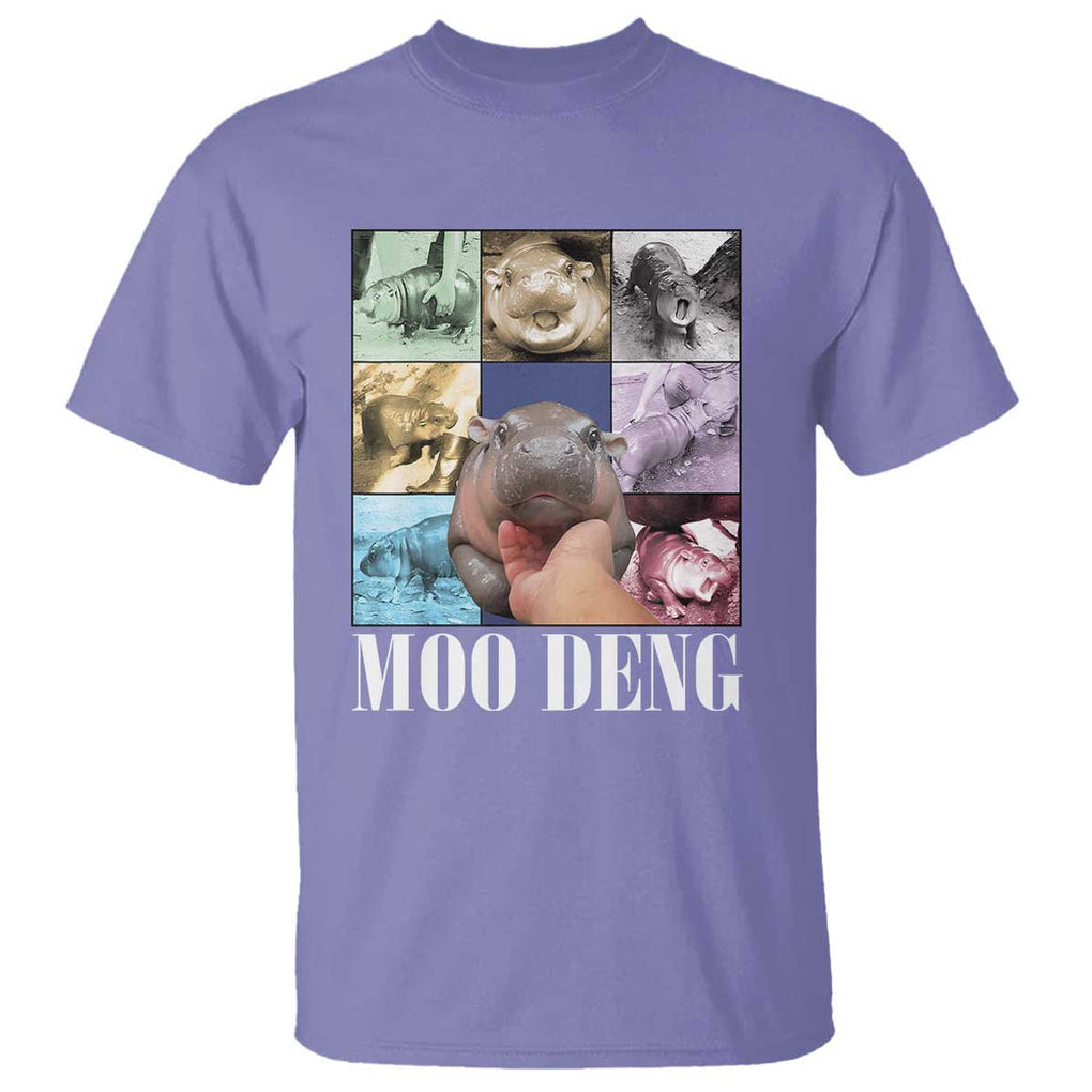Funny Moo-Deng Baby Pygmy Hippo Cute Zoo For Family T Shirt Gifts For Girls Women TS10 Violet Print Your Wear