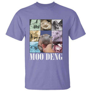 Funny Moo-Deng Baby Pygmy Hippo Cute Zoo For Family T Shirt Gifts For Girls Women TS10 Violet Print Your Wear