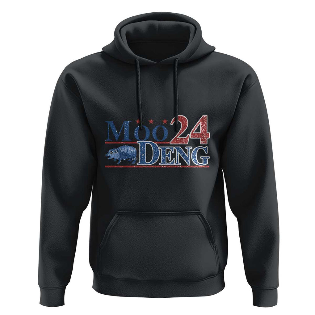 Moo-Deng for President 2024 Hoodie Funny Baby Hippo Cute Zoo For Family TS10 Black Print Your Wear