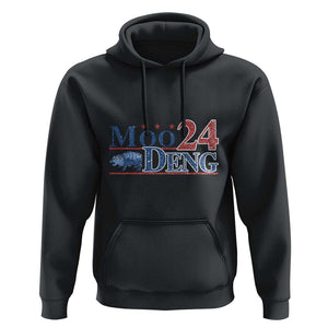 Moo-Deng for President 2024 Hoodie Funny Baby Hippo Cute Zoo For Family TS10 Black Print Your Wear