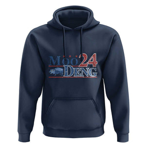 Moo-Deng for President 2024 Hoodie Funny Baby Hippo Cute Zoo For Family TS10 Navy Print Your Wear