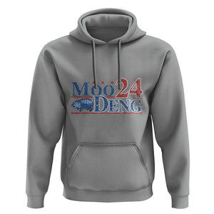 Moo-Deng for President 2024 Hoodie Funny Baby Hippo Cute Zoo For Family TS10 Sport Gray Print Your Wear