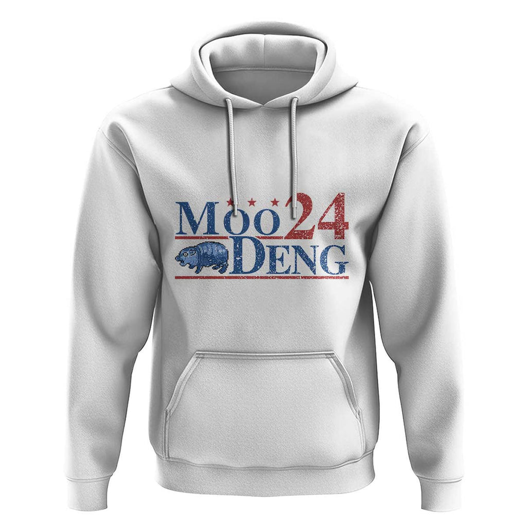Moo-Deng for President 2024 Hoodie Funny Baby Hippo Cute Zoo For Family TS10 White Print Your Wear