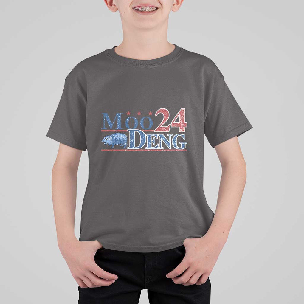 Moo-Deng for President 2024 T Shirt For Kid Funny Baby Hippo Cute Zoo For Family TS10 Dark Chocolate Print Your Wear
