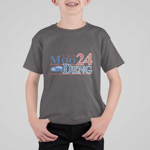Moo-Deng for President 2024 T Shirt For Kid Funny Baby Hippo Cute Zoo For Family TS10 Dark Chocolate Print Your Wear