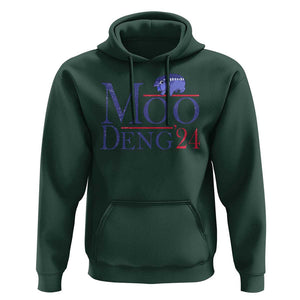 Moo-Deng for President Election 2024 Hoodie Funny Baby Hippo Meme Cute Zoo For Family TS10 Dark Forest Green Print Your Wear