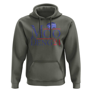 Moo-Deng for President Election 2024 Hoodie Funny Baby Hippo Meme Cute Zoo For Family TS10 Military Green Print Your Wear